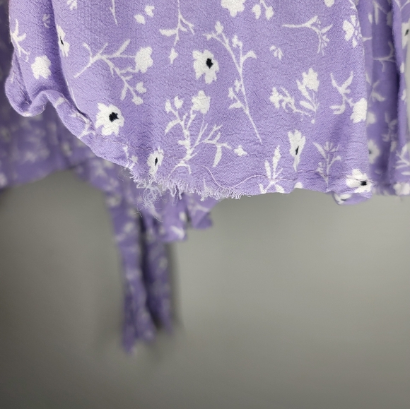 ZARA Purple Floral Skort - sz XL - Picture 4 of 4